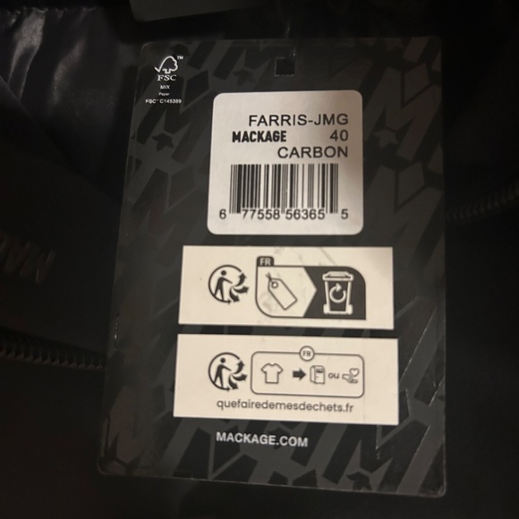 Mackage Farris-MG Down Ski Jacket – Carbon – Men’s Medium - Picture 3 of 5